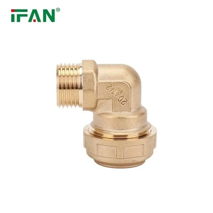 IFAN HDPE Латунные компрессионные фитинги Колено